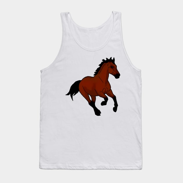 Bay horse Tank Top by Shyflyer